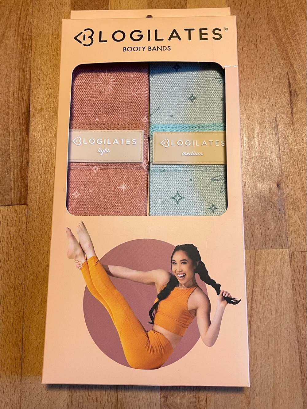 Booty Bands Set — Coral & Light Teal